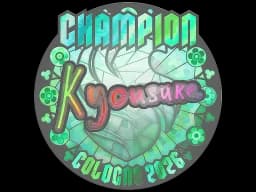 Sticker | kyousuke (Holo, Champion) | Cologne 2026