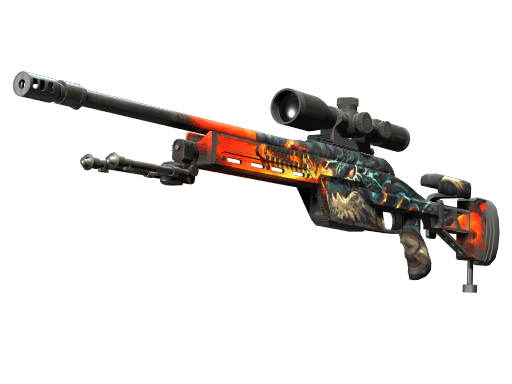 StatTrak™ SSG 08 | Dragonfire (Field-Tested)
