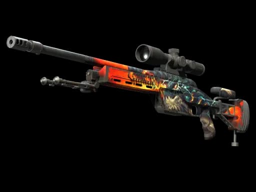 StatTrak™ SSG 08 | Dragonfire (Field-Tested)