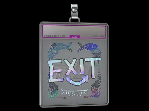 Sticker Slab | exit (Holo) | Austin 2025