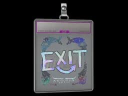 Sticker Slab | exit (Holo) | Austin 2025