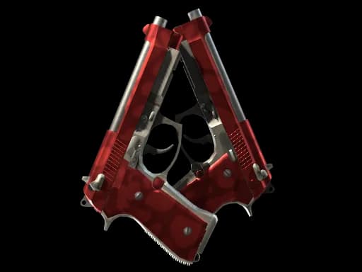 StatTrak™ Dual Berettas | Hemoglobin (Minimal Wear)