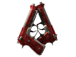 StatTrak™ Dual Berettas | Hemoglobin (Minimal Wear)