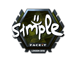 Sticker | s1mple (Foil) | London 2018