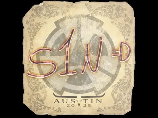 Sticker | s1n | Austin 2025