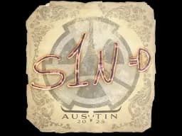 Sticker | s1n | Austin 2025