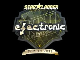 Sticker | electronic (Gold) | Berlin 2019