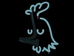 Sealed Graffiti | Recoil AK-47 (Wire Blue)