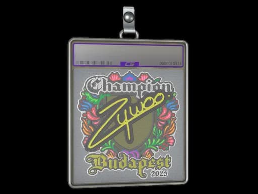 Sticker Slab | ZywOo (Embroidered, Champion) | Budapest 2025