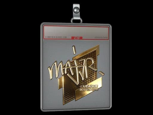 Sticker Slab | MAJ3R (Gold) | Boston 2018