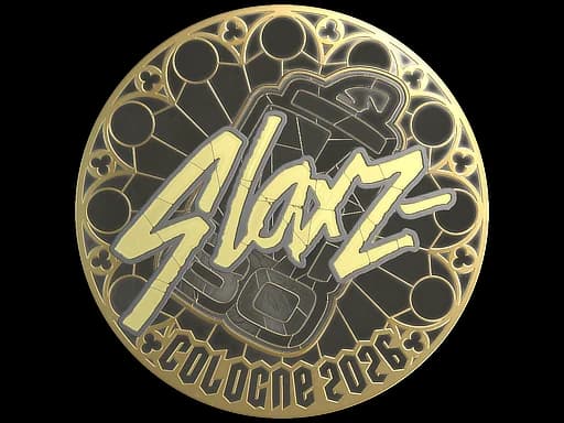 Sticker | slaxz- (Gold) | Cologne 2026