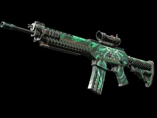 StatTrak™ SG 553 | Dragon Tech (Field-Tested)