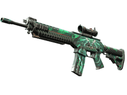StatTrak™ SG 553 | Dragon Tech (Field-Tested)