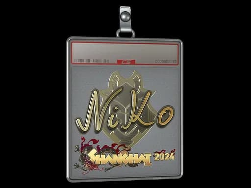 Sticker Slab | NiKo (Gold) | Shanghai 2024