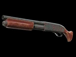 Sawed-Off | Crimson Batik (Battle-Scarred)