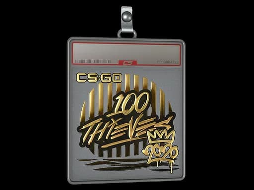 Sticker Slab | 100 Thieves (Gold) | 2020 RMR