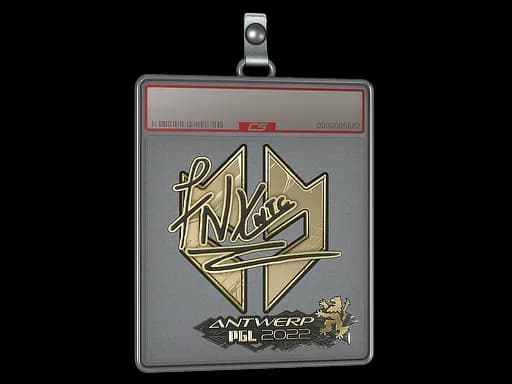 Sticker Slab | fnx (Gold) | Antwerp 2022