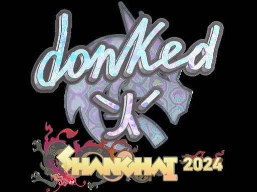 Sticker | donk (Holo) | Shanghai 2024