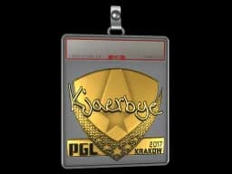 Sticker Slab | Kjaerbye (Gold) | Krakow 2017