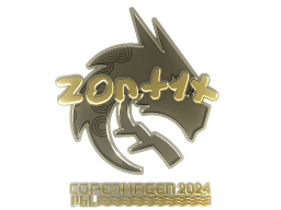 Sticker | zont1x (Gold) | Copenhagen 2024