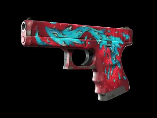 StatTrak™ Glock-18 | Water Elemental (Well-Worn)