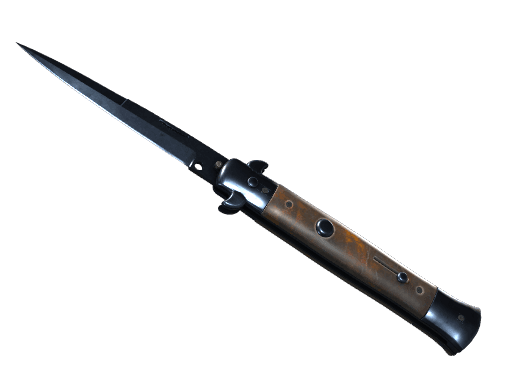 ★ Stiletto Knife | Blue Steel (Well-Worn)