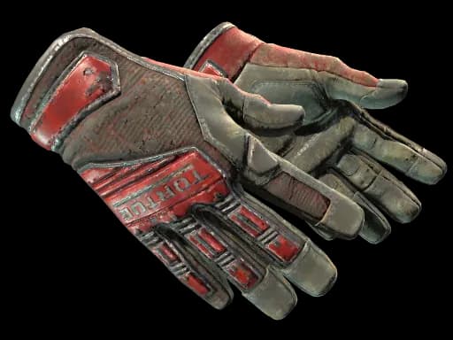 ★ Specialist Gloves | Crimson Web (Battle-Scarred)