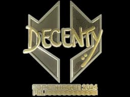 Sticker | decenty (Gold) | Copenhagen 2024