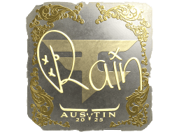 Sticker | rain (Gold) | Austin 2025