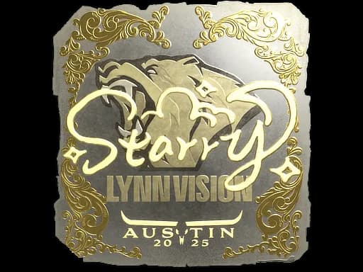 Sticker | Starry (Gold) | Austin 2025