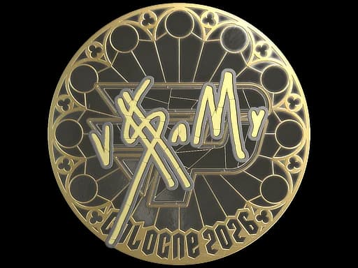 Sticker | v$m (Gold) | Cologne 2026