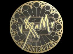 Sticker | v$m (Gold) | Cologne 2026