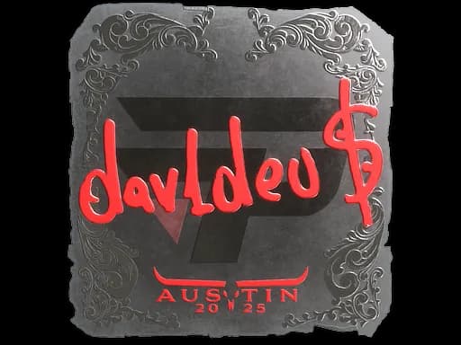 Sticker | dav1deuS (Foil) | Austin 2025