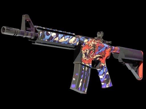 M4A4 | 龍王 (Dragon King) (Well-Worn)