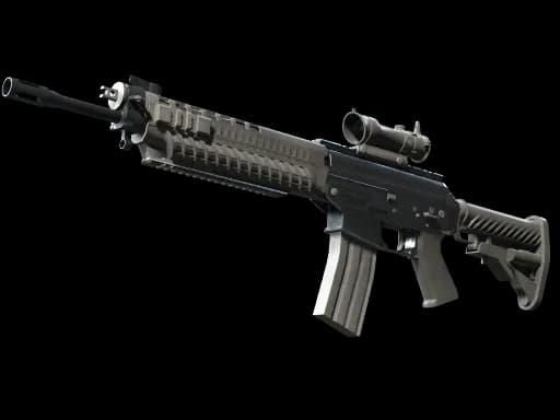 Souvenir SG 553 | Damascus Steel (Well-Worn)
