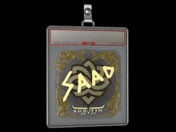 Sticker Slab | saadzin (Gold) | Austin 2025
