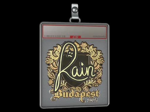 Sticker Slab | rain (Gold) | Budapest 2025