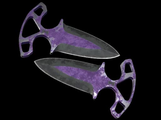 ★ StatTrak™ Shadow Daggers | Ultraviolet (Battle-Scarred)
