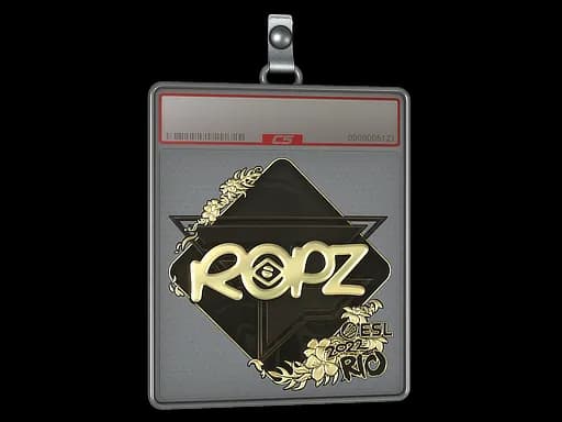 Sticker Slab | ropz (Gold) | Rio 2022