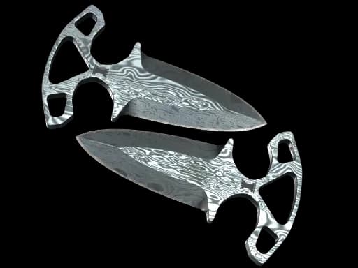 ★ Shadow Daggers | Damascus Steel (Battle-Scarred)