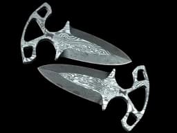 ★ Shadow Daggers | Damascus Steel (Battle-Scarred)