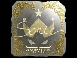 Sticker | Sonic (Gold) | Austin 2025