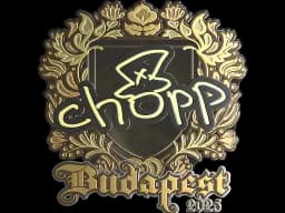 Sticker | chopper (Gold) | Budapest 2025