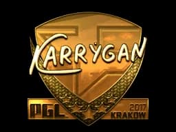 Sticker | karrigan (Gold) | Krakow 2017
