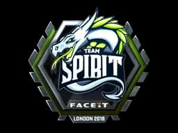 Sticker | Team Spirit (Foil) | London 2018
