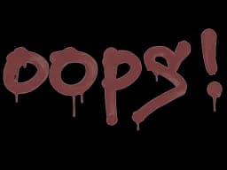 Sealed Graffiti | Oops (Brick Red)