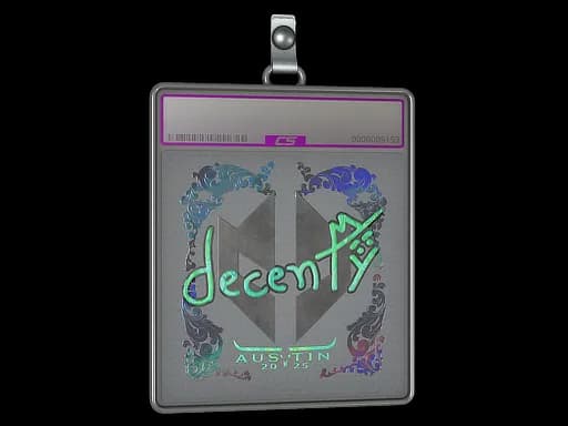 Sticker Slab | decenty (Holo) | Austin 2025