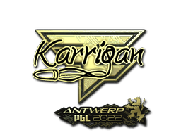 Sticker | karrigan (Gold) | Antwerp 2022