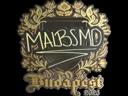 Sticker | malbsMd (Gold) | Budapest 2025