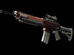 StatTrak™ SG 553 | Danger Close (Battle-Scarred)